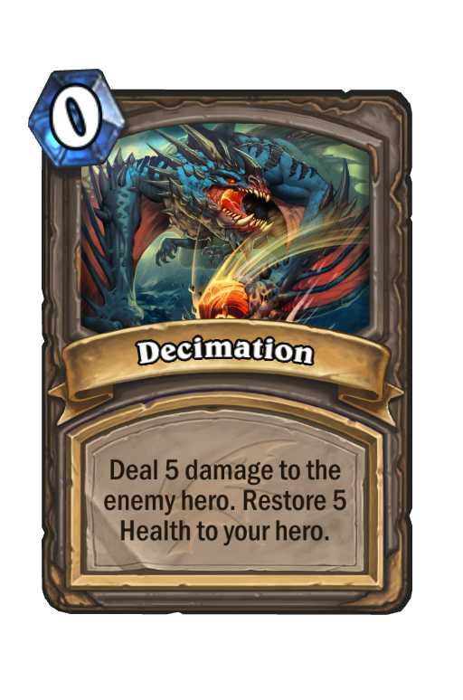 Decimation Hearthstone kártya