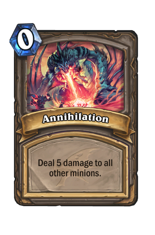 Annihilation Hearthstone kártya