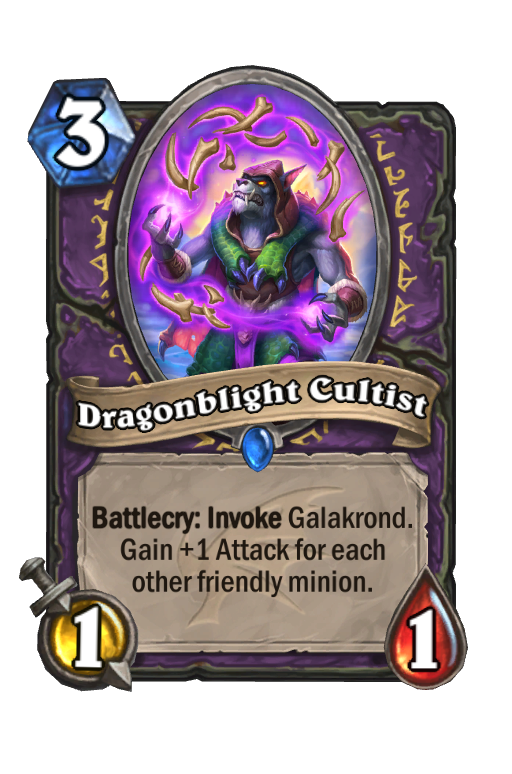 Dragonblight Cultist Hearthstone kártya