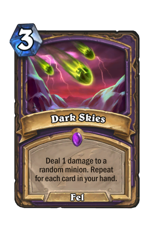 Dark Skies Hearthstone kártya