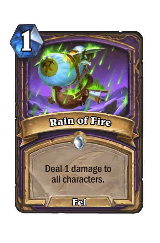 Rain of Fire Hearthstone kártya
