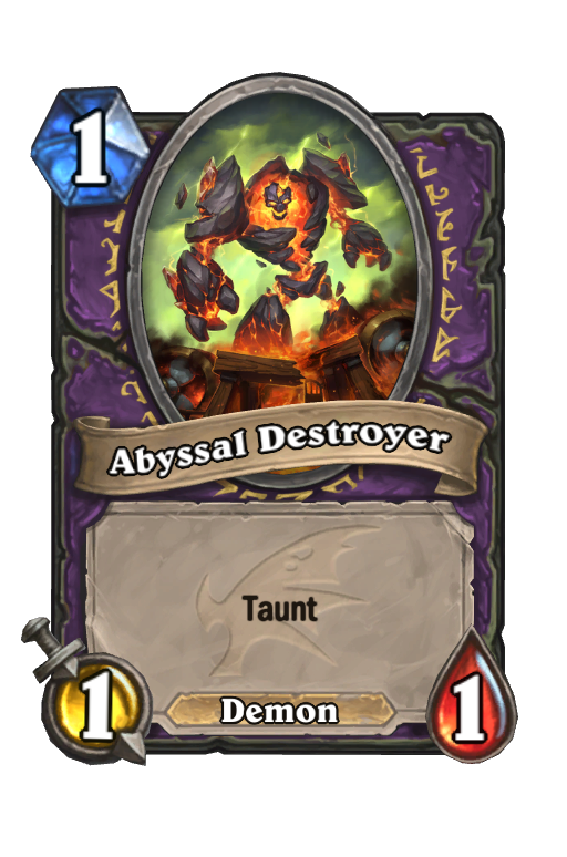 Abyssal Destroyer Hearthstone kártya