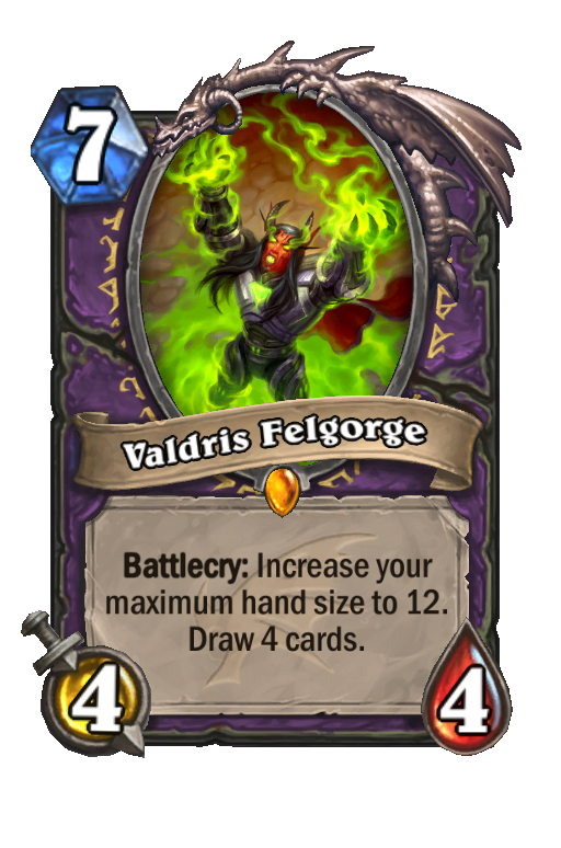 Valdris Felgorge Hearthstone kártya