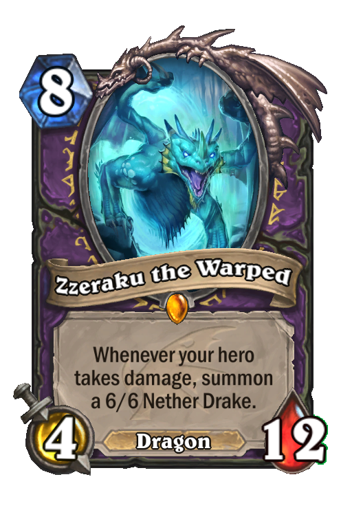 Zzeraku the Warped Hearthstone kártya