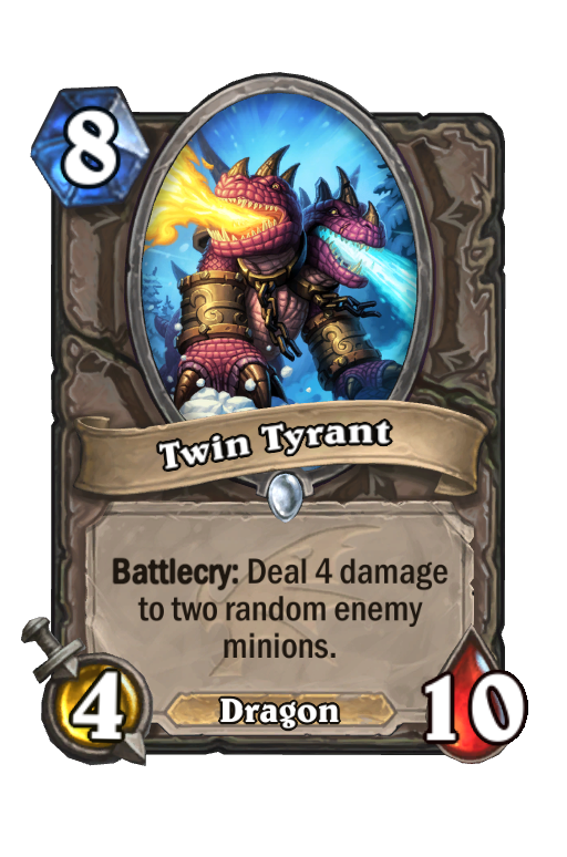 Twin Tyrant Hearthstone kártya