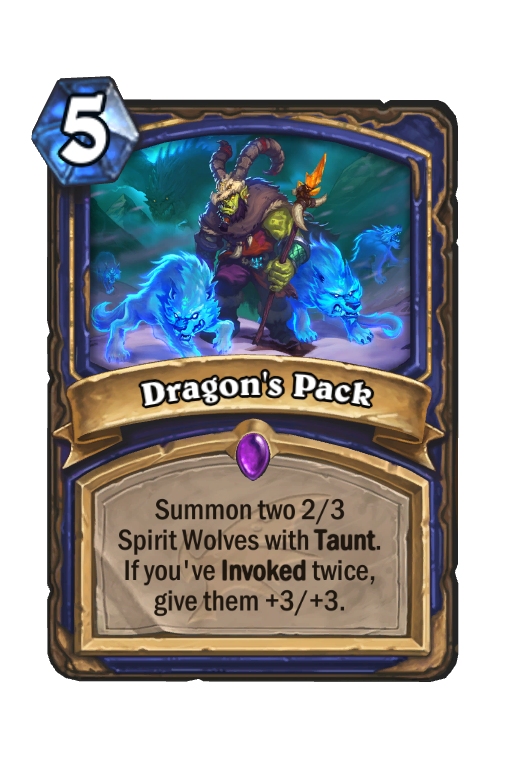 Dragon's Pack Hearthstone kártya
