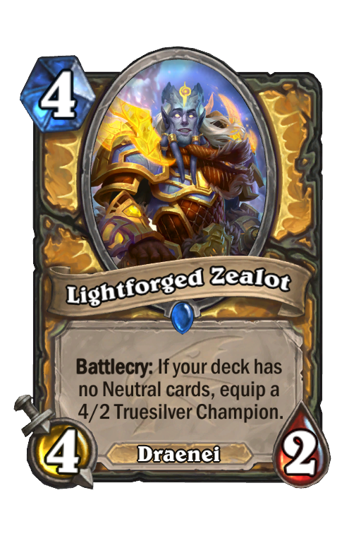 Lightforged Zealot Hearthstone kártya