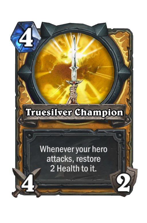 Truesilver Champion Hearthstone kártya