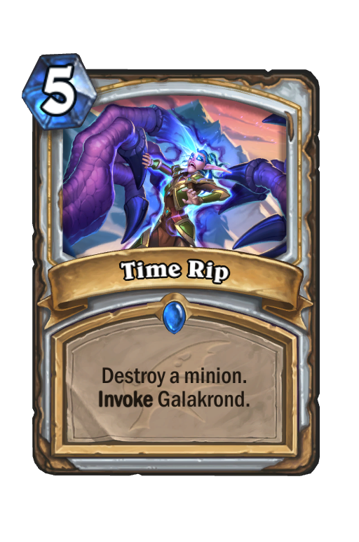 Time Rip Hearthstone kártya