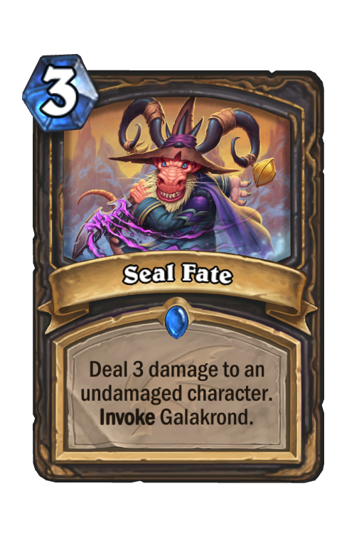 Seal Fate Hearthstone kártya