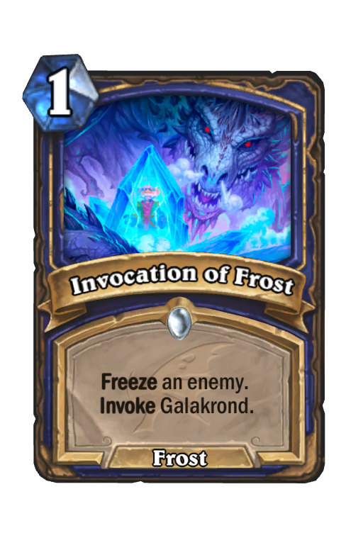 Invocation of Frost Hearthstone kártya
