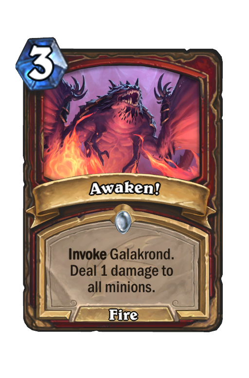 Awaken! Hearthstone kártya
