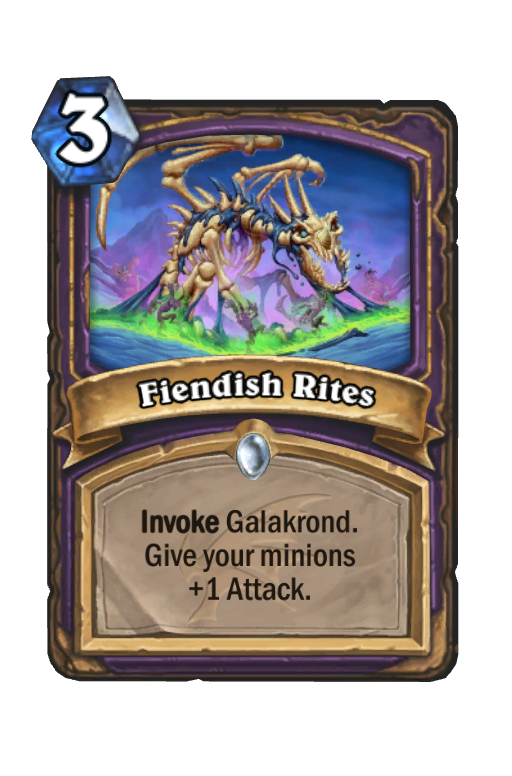 Fiendish Rites Hearthstone kártya