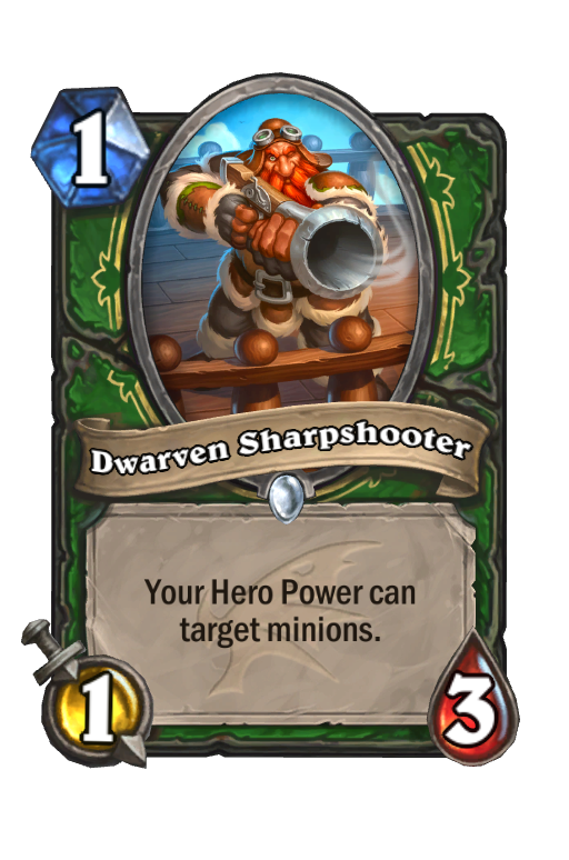 Dwarven Sharpshooter Hearthstone kártya