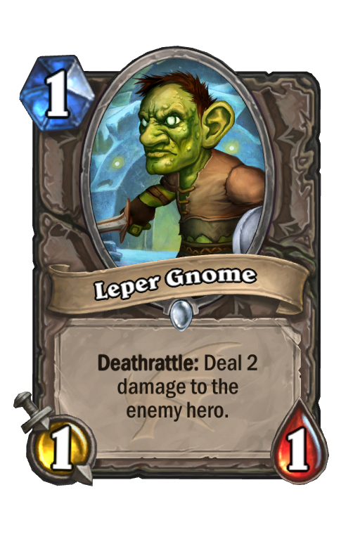 Leper Gnome Hearthstone kártya