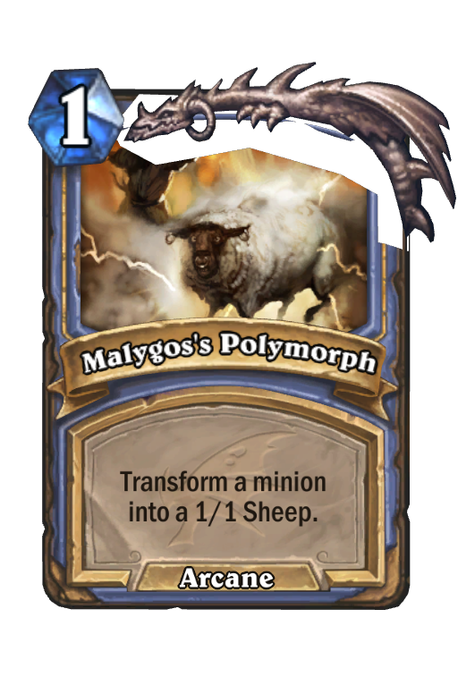 Malygos's Polymorph Hearthstone kártya