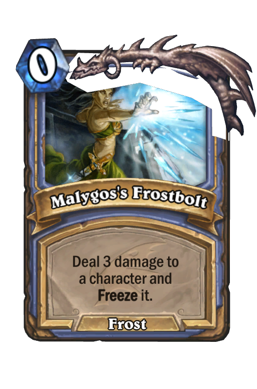 Malygos's Frostbolt Hearthstone kártya