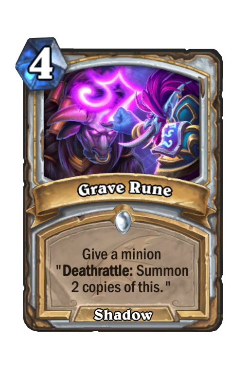 Grave Rune Hearthstone kártya