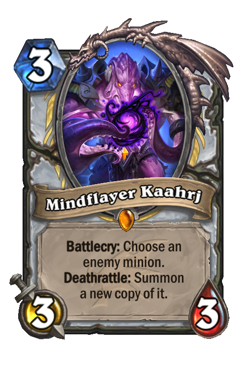 Mindflayer Kaahrj Hearthstone kártya