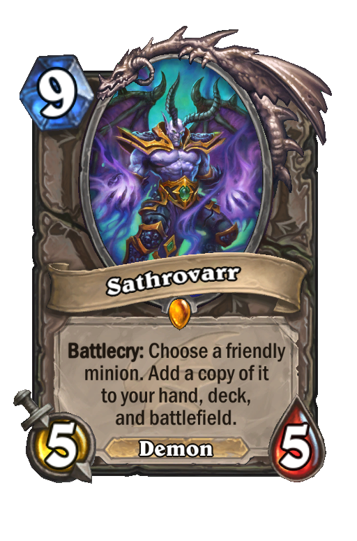 Sathrovarr Hearthstone kártya