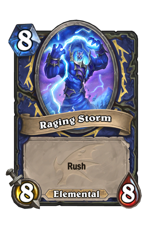 Raging Storm Hearthstone kártya