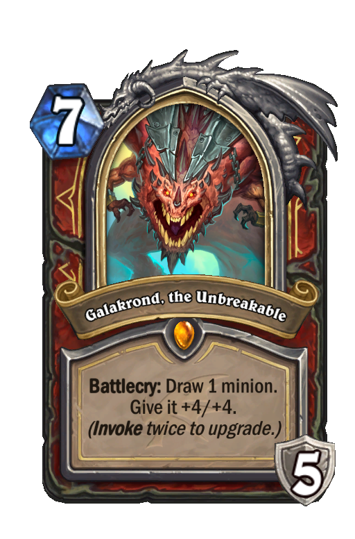 Galakrond, the Unbreakable Hearthstone kártya