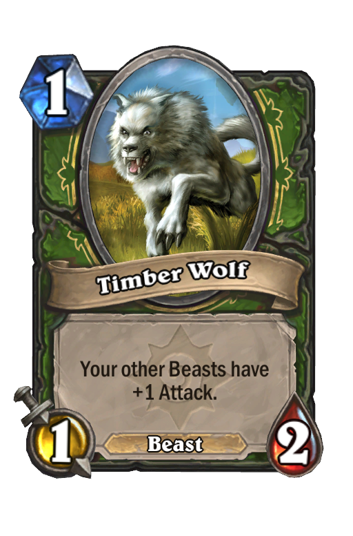 Timber Wolf Hearthstone kártya