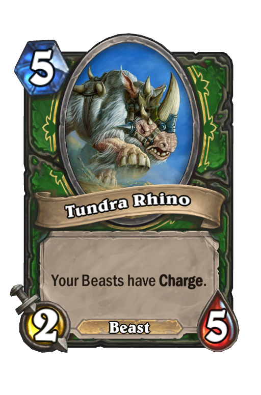 Tundra Rhino Hearthstone kártya