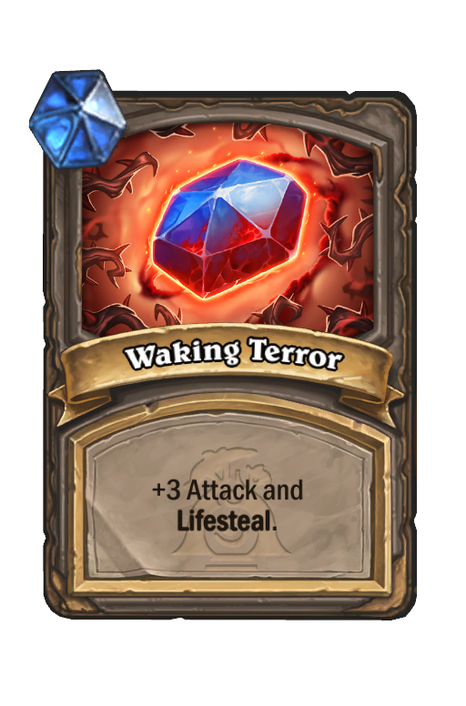 Waking Terror Hearthstone kártya