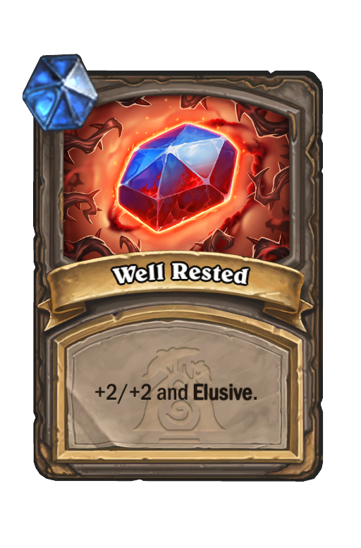Well Rested Hearthstone kártya