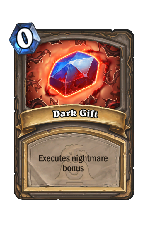 Dark Gift Hearthstone kártya