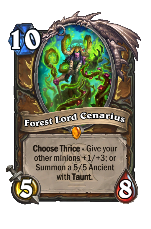 Forest Lord Cenarius Hearthstone kártya