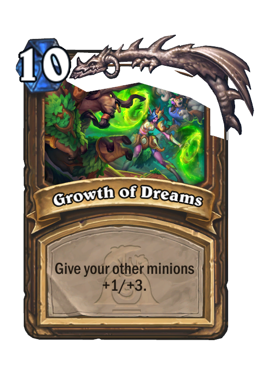 Growth of Dreams Hearthstone kártya