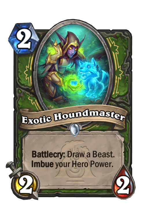Exotic Houndmaster Hearthstone kártya