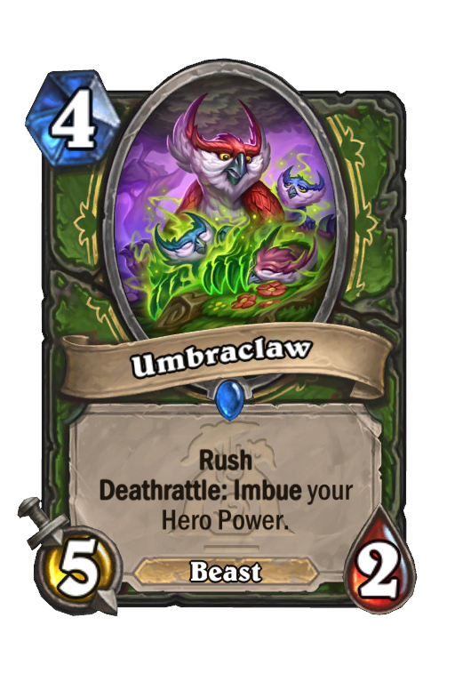 Umbraclaw Hearthstone kártya