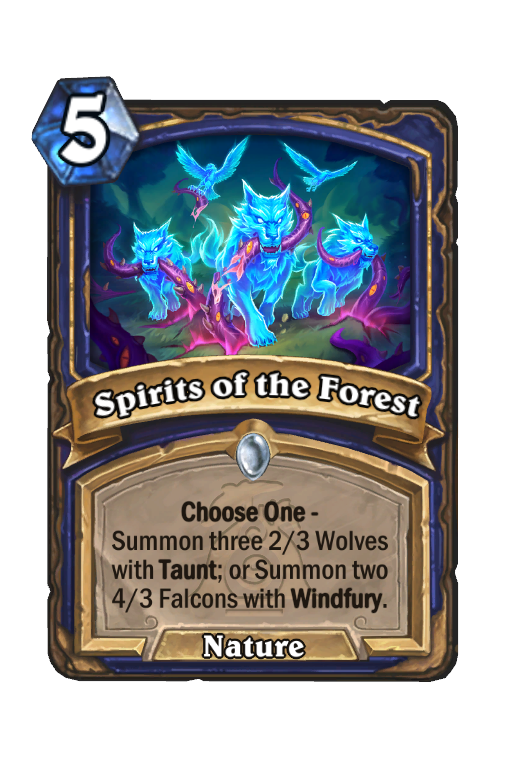 Spirits of the Forest Hearthstone kártya