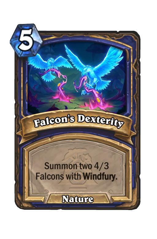 Falcon's Dexterity Hearthstone kártya