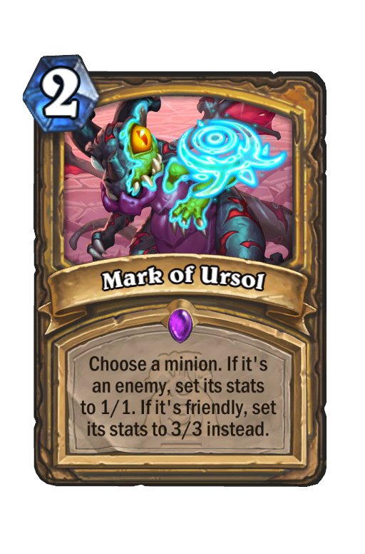 Mark of Ursol Hearthstone kártya