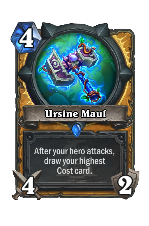 Ursine Maul Hearthstone kártya