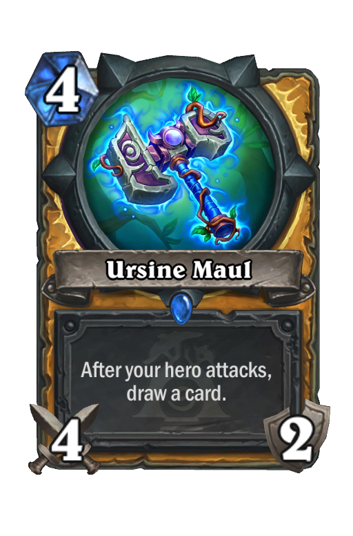 Ursine Maul Hearthstone kártya
