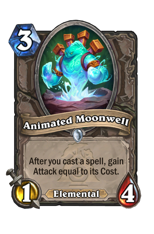 Animated Moonwell Hearthstone kártya