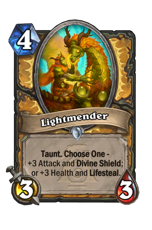 Lightmender Hearthstone kártya