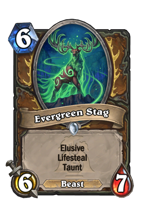 Evergreen Stag Hearthstone kártya