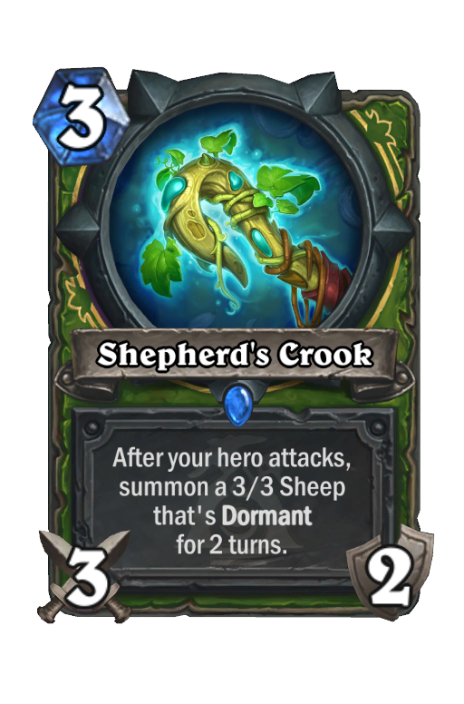 Shepherd's Crook Hearthstone kártya