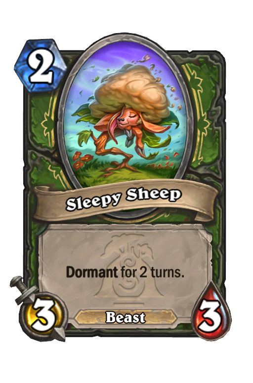 Sleepy Sheep Hearthstone kártya