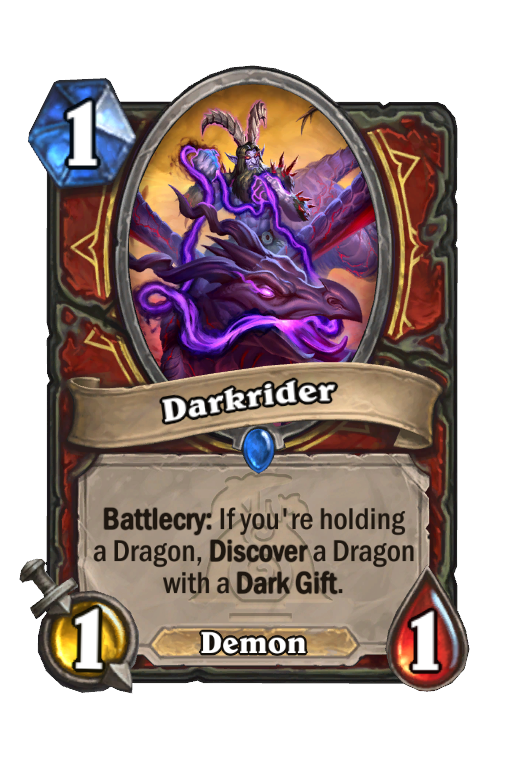 Darkrider Hearthstone kártya