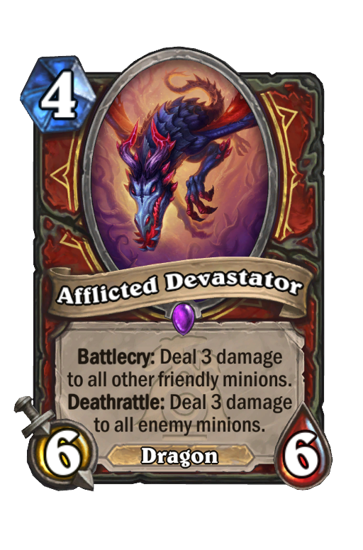 Afflicted Devastator Hearthstone kártya