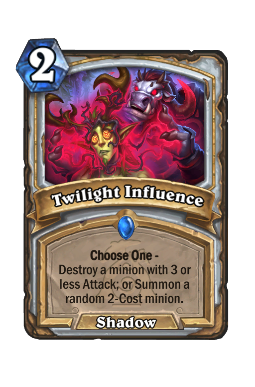 Twilight Influence Hearthstone kártya