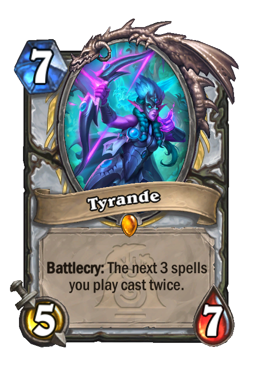 Tyrande Hearthstone kártya