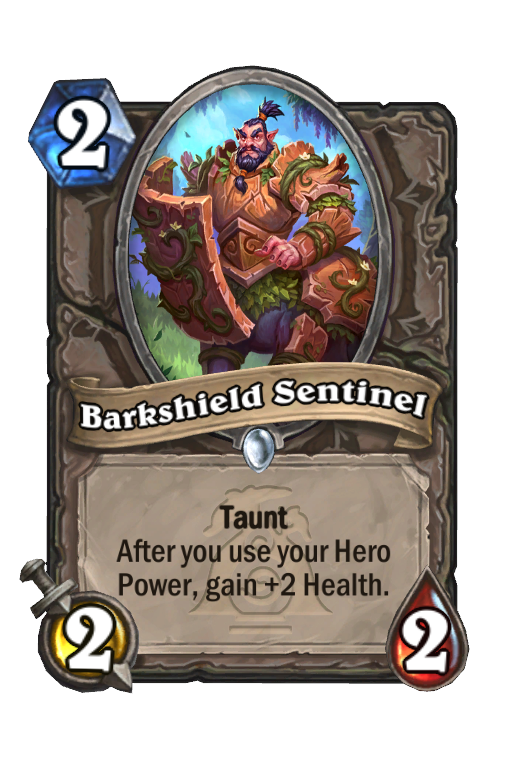 Barkshield Sentinel Hearthstone kártya